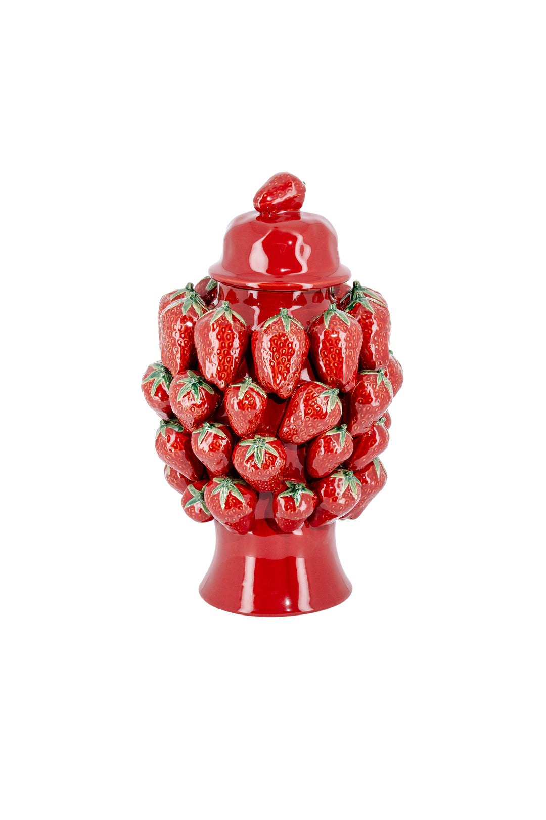 Erdbeervase mit Deckel
