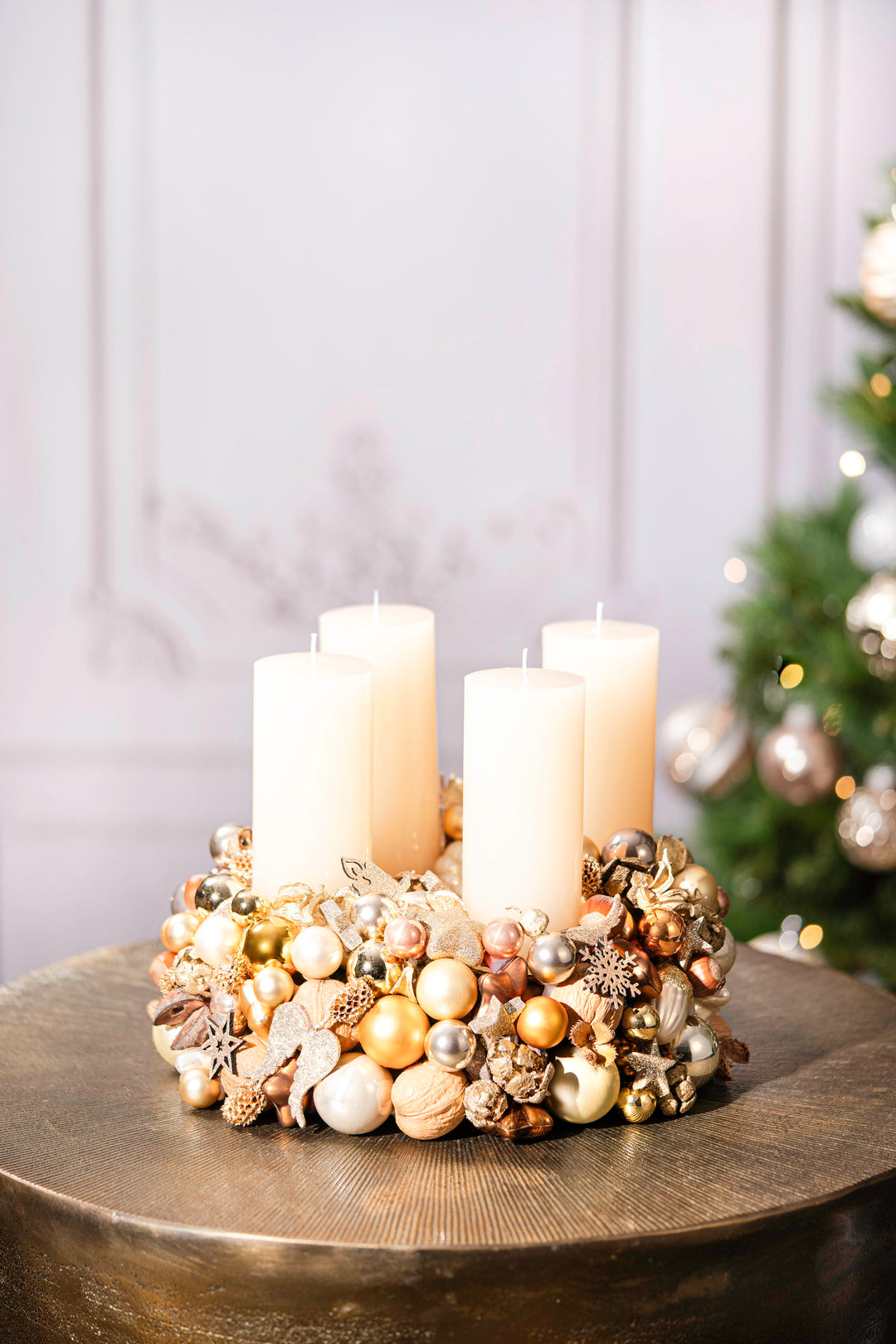 Adventskranz "Warmes Gold"