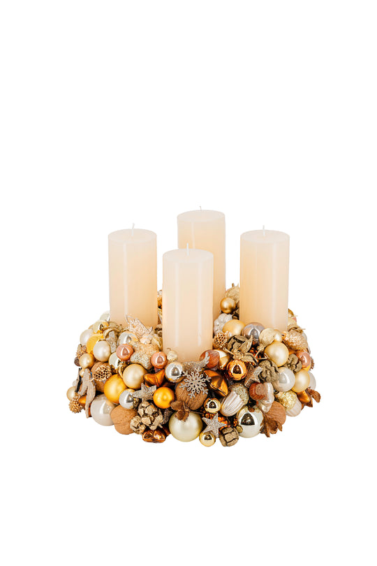 Adventskranz "Warmes Gold"