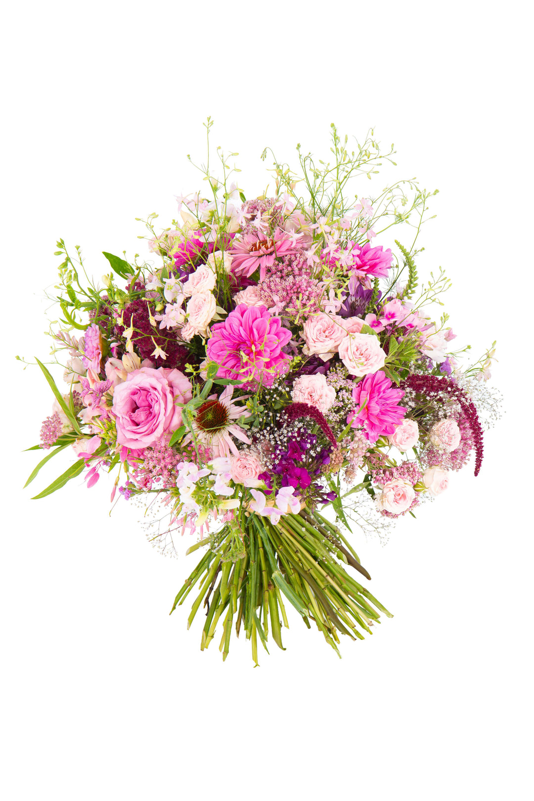Produktbilder des Bahlmann Blumenstrauß Pink Cloud vor weißem Hintergrund.