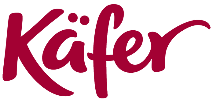 Das offizielle Logo von Feinkost Käfer in München.