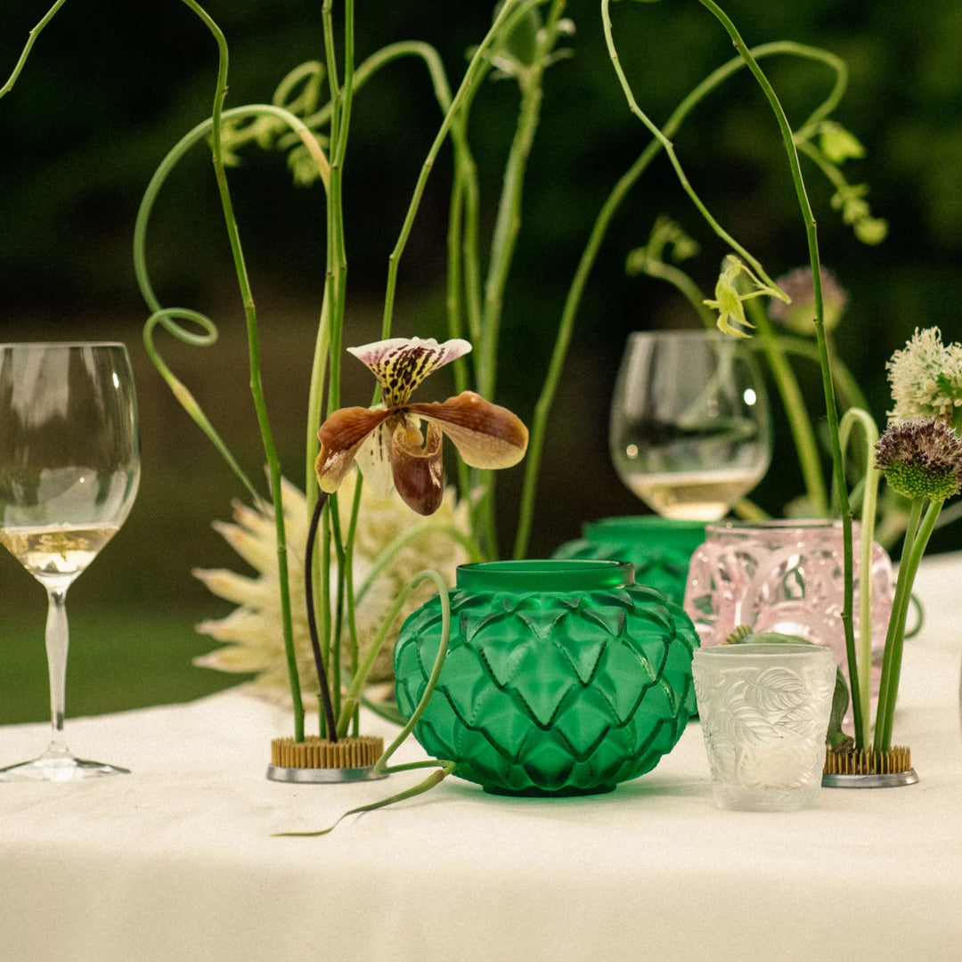 Die Vase Languedoc bringt die Atmosphäre der gleichnamigen Region Südfrankreichs zu Ihnen nach Hause. Blumen Bahlmann München