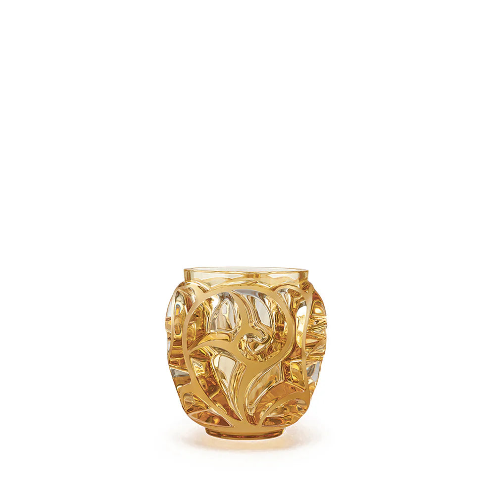 DIe Lalique Tourbillon Kristallglas Amber ist die pefekte Dekoration und sorgt mit ihrem außergewöhnlichem Design für viel Interpretationsspielraum Blumen Bahlmann München