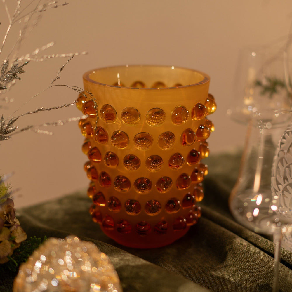 Lalique Vase Mossi aus Kristallglas in Amber. Das perfekte Ausstellungsstück für ihr Zuhause. Blumen Bahlmann München