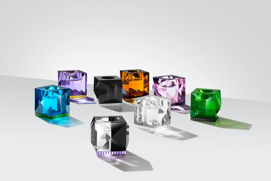 Reflections Copenhagen Ophelia Tealight Holder aus facettiertem Kristallglas im eleganten Design – Blumen Bahlmann München