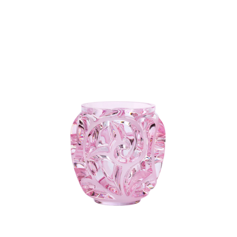 Die Lalique Tourbillon Kristallglas pink ist die perfekte Dekoration und sorgt mit ihrem außergewöhnlichem Design für viel Interpretationsspielraum Blumen Bahlmann München