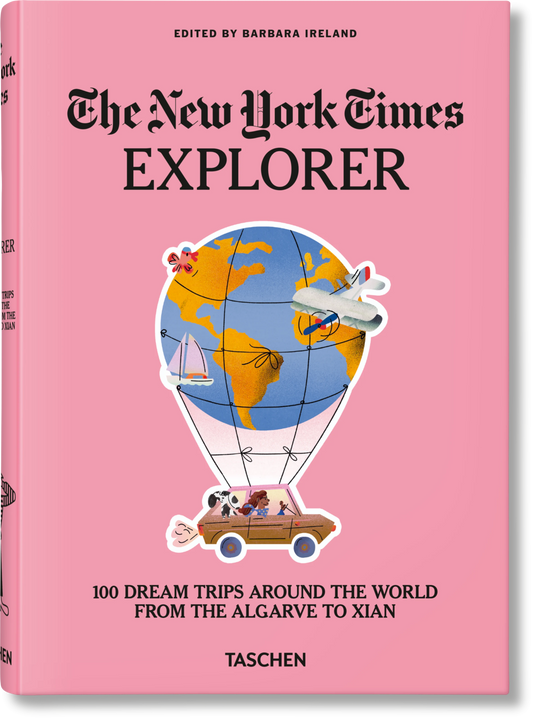 Reisebuch „The New York Times Explorer“ – inspirierende Reportagen und Fotografie über weltweite Reiseziele, gebunden im hochwertigen Hardcover. Blumen Bahlmann München