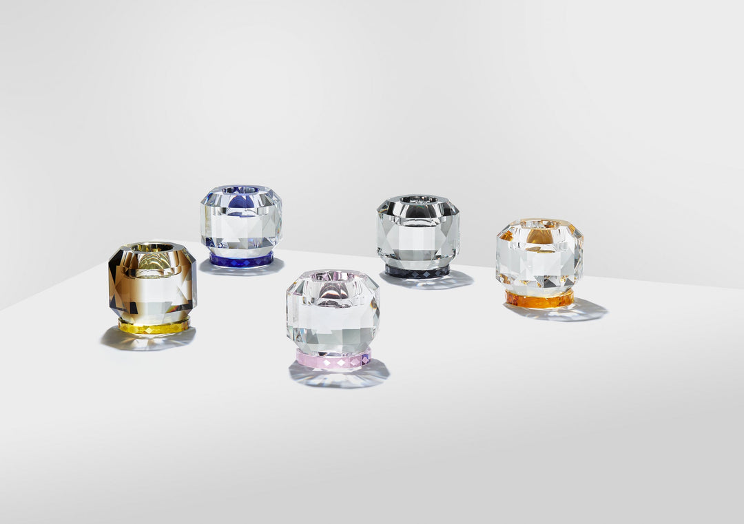 Reflections Copenhagen Texas Tealight Holder aus facettiertem Kristallglas im eleganten Design – Blumen Bahlmann München